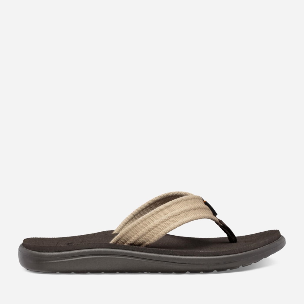 Teva Men's Voya Canvas Flip Flops Sale NZ (STHEA-7283)